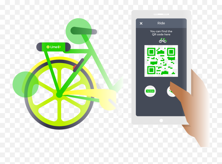 Lime Electric - Assist Bike Rentals Electric Bike Sharing Rent Emoji,Emotion Electric Bike Parts