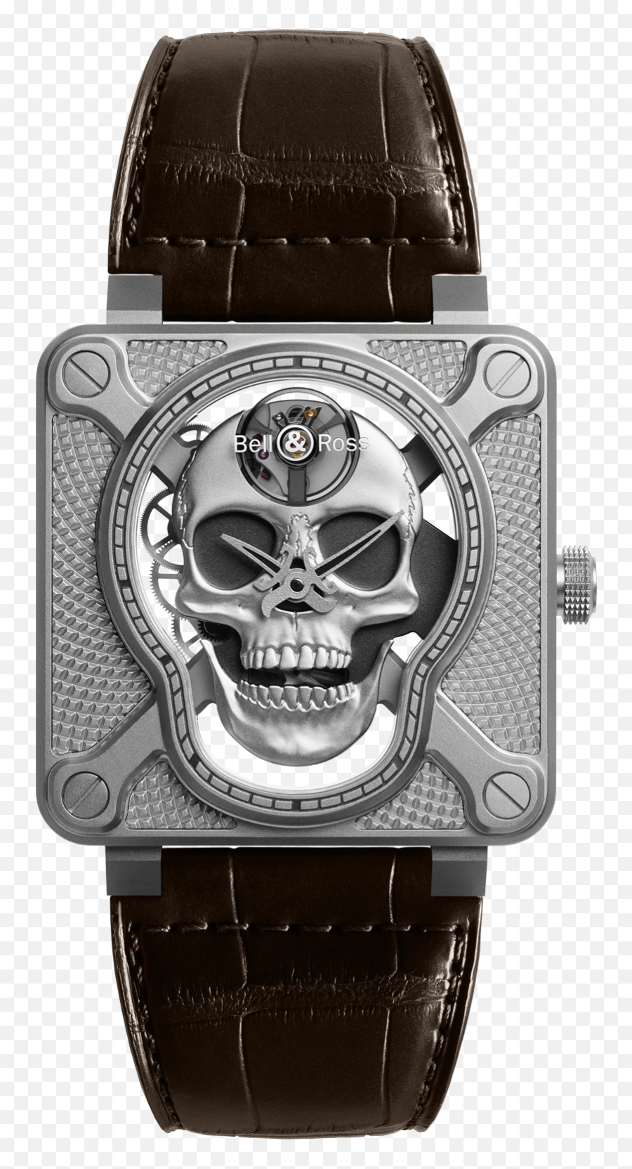 La Cote Des Montres The Bell U0026 Ross Br 01 Laughing Skull Emoji,Top Hat Skull Emoticon