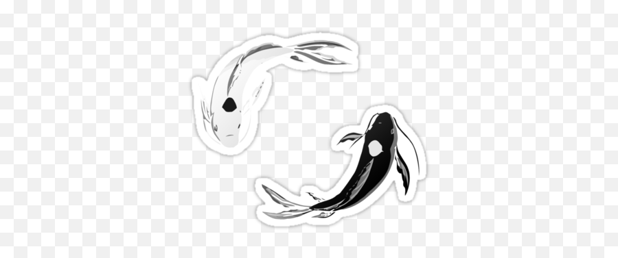 Yin Yang Koi - Avatar Sticker By Willcc Yin Yang Koi Emoji,Zen Buhddism Emoticons For Iphone