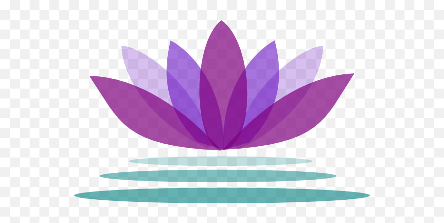 Download Hd Lotus Flower Logo Png - Purple Lotus Flower Emoji,Facebook Flower Emoticons Code