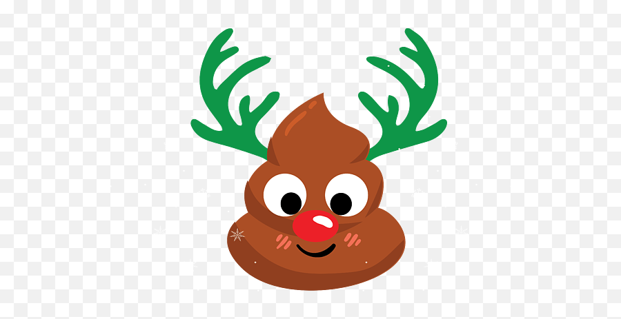 Poop Christmas Reindeer Funny Xmas Apparel Greeting Card For Emoji,Christmas Tree Emoji Html