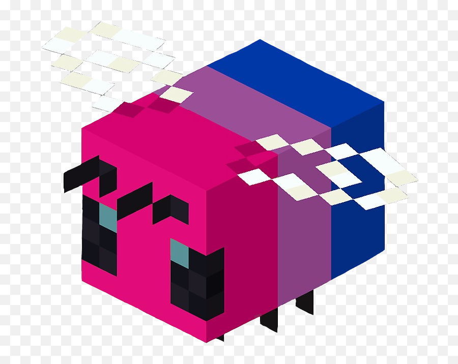 Lesbian Pride Minecraft Bee Sticker By Smnius U2013 Artofit Emoji,Pansexual Flag Emoji Twitter