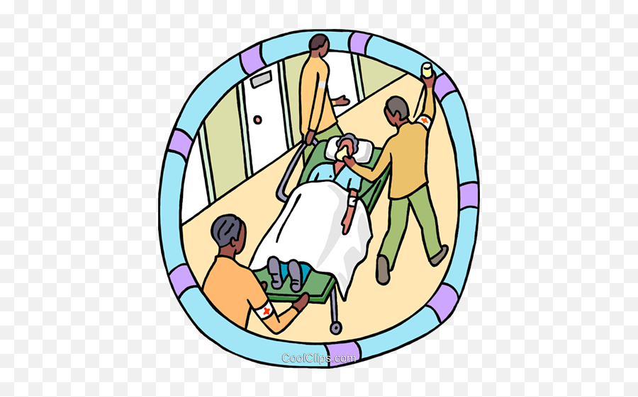 Emergency Patient On A Stretcher Royalty Free Vector Clip Emoji,Emergancy Emoji