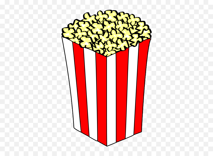 Popcorn Clip Art Black And White Free Clipart Images 2 - Popcorn Clipart Emoji,Pop Corn Emoji