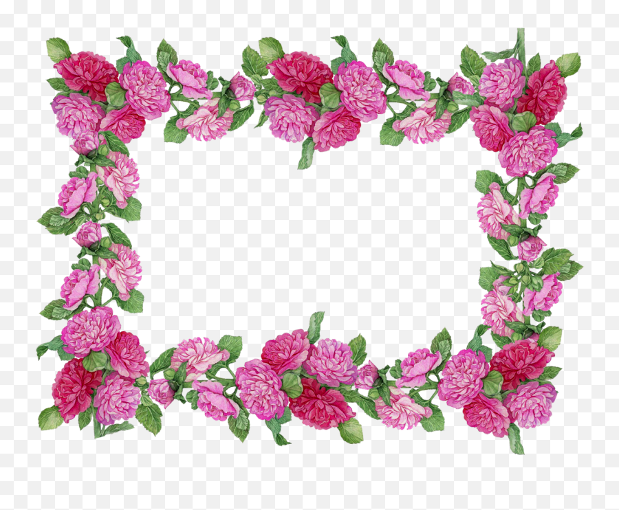 Vintage Frames Vintage Flowers - Webcam Frame Pink Png Emoji,Flowe Emoji