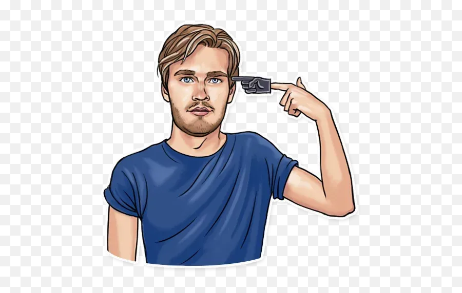 Pewdiepie Whatsapp Stickers - Personal Grooming Emoji,Pewdiepie Emojis In Real Life