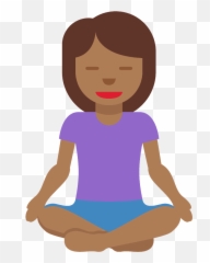 Woman In Lotus Position Emoji Clipart - Lotus Position,Lotus Emoji