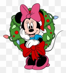Disney Christmas Lights Clipart - Novocomtop Minnie Mouse Christmas Clipart Emoji,Disney Animated Emoticons Christmas