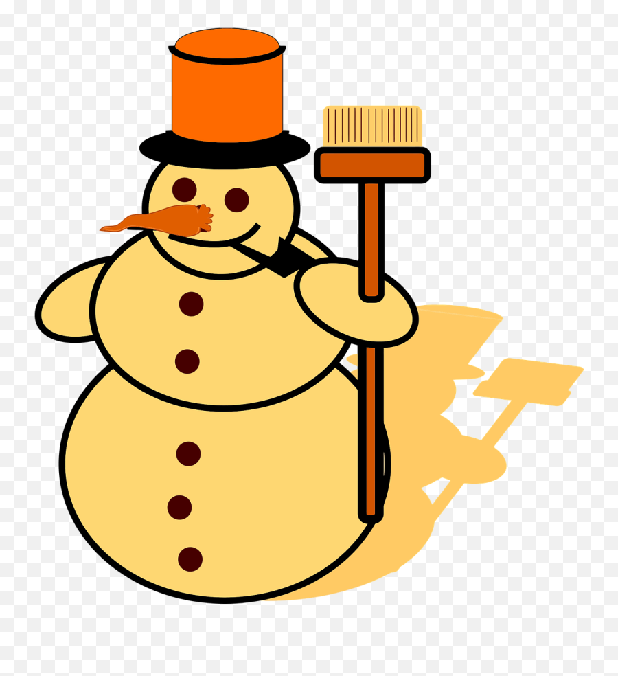 Anthropomorphic Christmas Cold Snowman - Yellow Snowman Emoji,Snowman Emotions