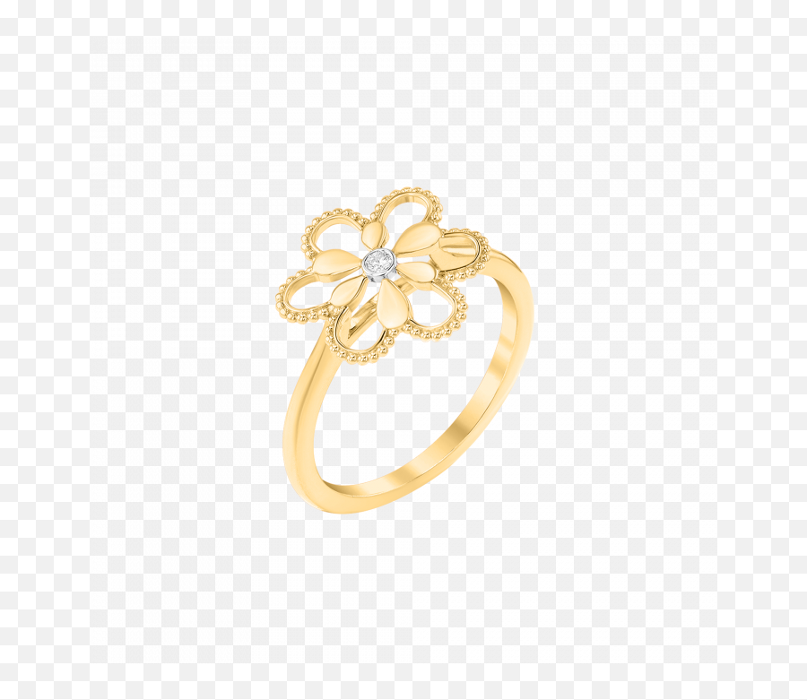 Rings - Solid Emoji,Emotions Cubic Zirconia 10k Gold Swirl Ring