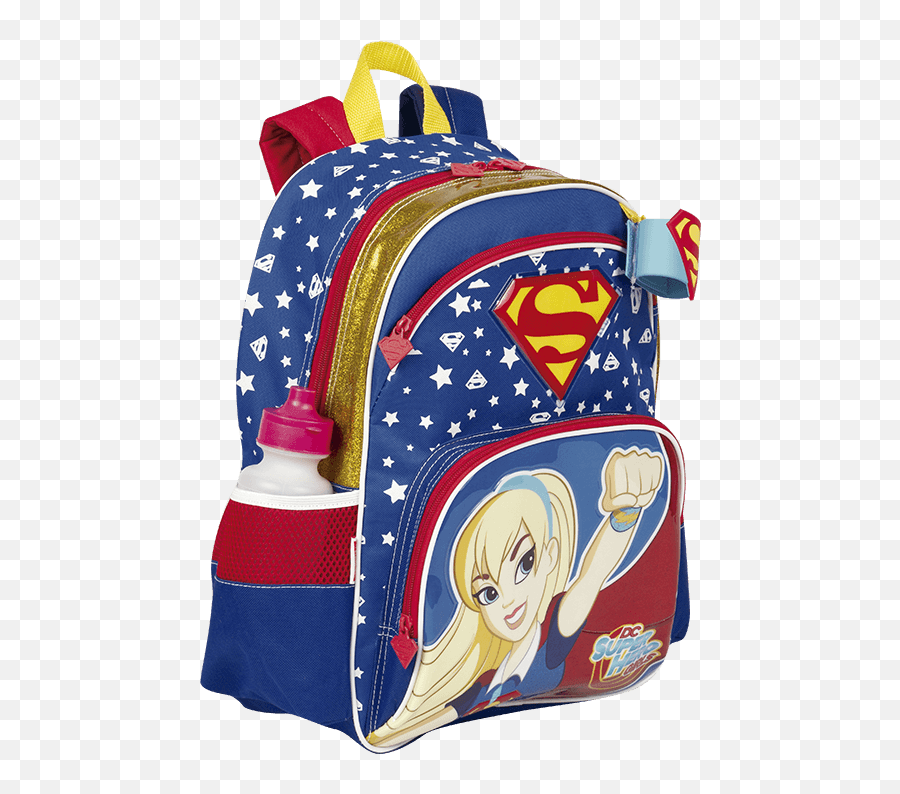 Mochila Grande Super Hero Girls Super Girl 18y Sestini 65119 - Mochila Escolar Da Super Girl Emoji,Mochila Escolar Dos Emotions