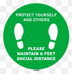 Social Distancing Floor Decal - Language Emoji,Sd Emoticon