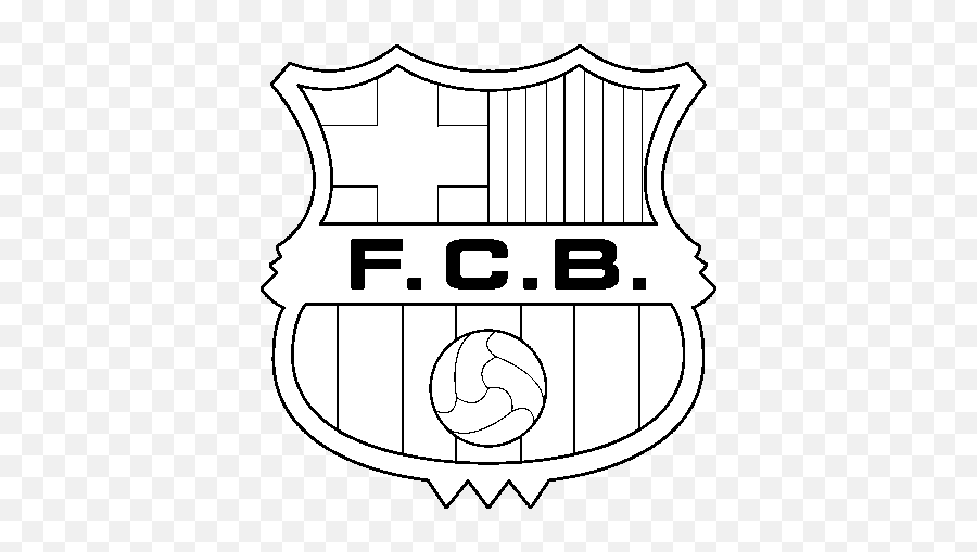 Fc Barcelona Coloring Page - Fc Barcelona Emoji,Barcelona Emoji