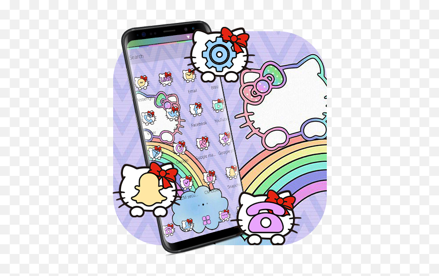 Download Flower Unicorn Themes Hd Wallpapers On Pc U0026 Mac - Girly Emoji,Kitty Emoticon Htc Phone