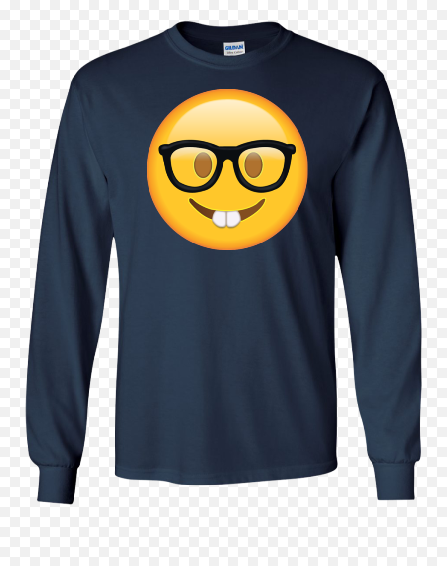 Nerd Glasses Emoji Shirt Hoodie Tank,Long Neck Emoticon