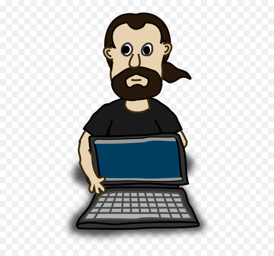 Nerd Computer Figure Computer Specialist Public Domain Image - Man Reading Newspaper Animated Emoji,Smart Aleck Emoticon