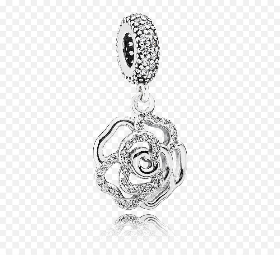 Pandora Bracelet Pandora Pandora Jewelry - Pandora Silver Rose Dangle Charm Emoji,Emoji Bracelet Pandora Store
