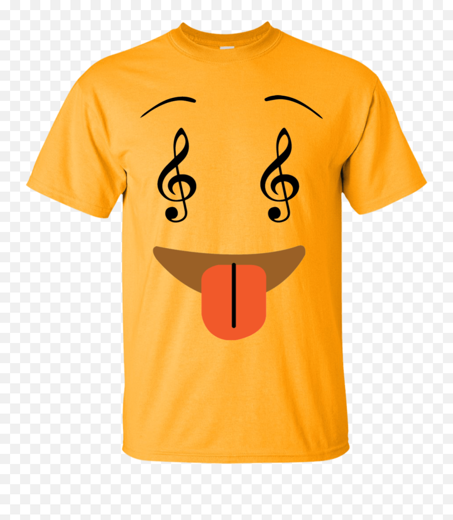 Smile Face Music Notes Emoji Ultra Cotton T - Shirt Music,Music Note Emoji Transparent