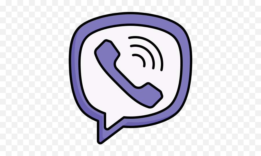 Viber Apps Platform Free Icon Of Apps Filled Outline - Viber Emoji,Emoticon Viber