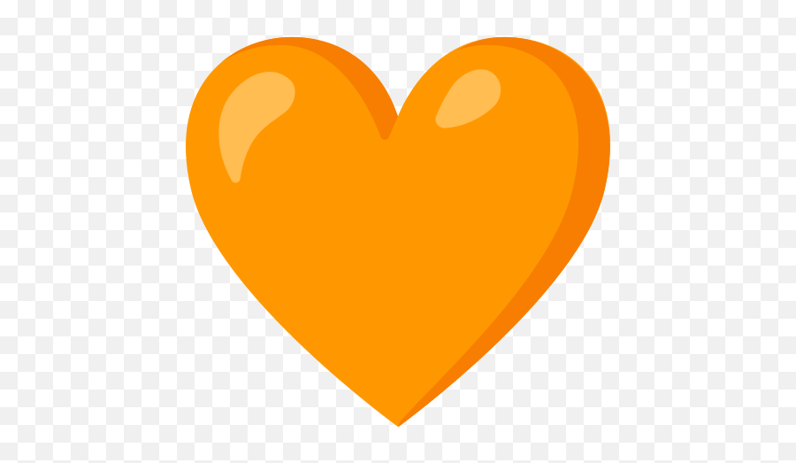 Orange Heart Emoji - Emoji Coração Marrom,Orange Heart Emoji