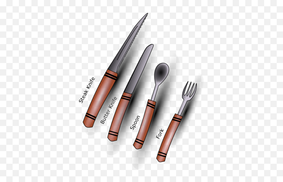 Spoon Fork Cutlery Heart Clip Art At - Cutlery Emoji,Facebook Emoji Knife And Fork