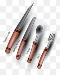 Spoon Fork Cutlery Heart Clip Art At - Cutlery Emoji,Facebook Emoji Knife And Fork