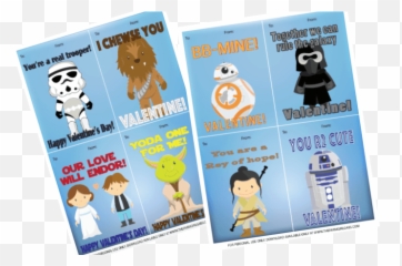 Printable Star Wars Classroom Valentine Cards - The Farm Emoji,Vent Valentines Emotions