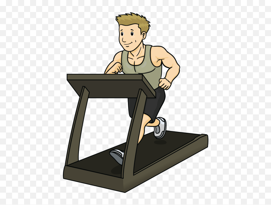 Guy Running - Cartoon Exercise Png Emoji,Treadmill Emoji
