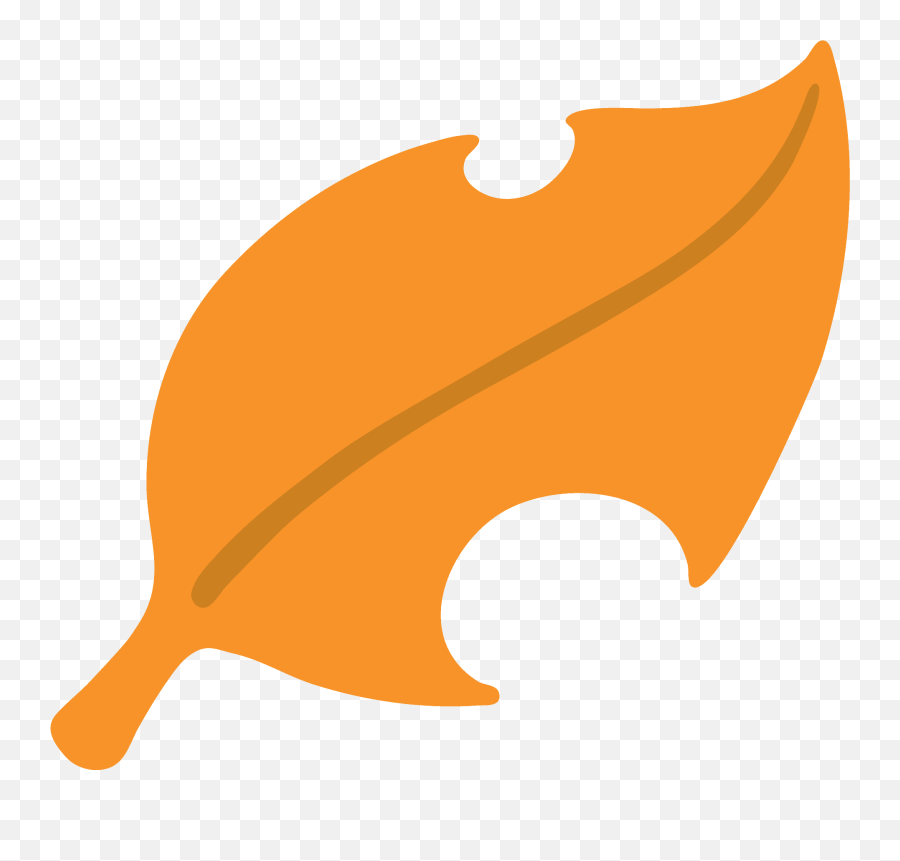 Fallen Leaf Emoji - Android Leaf Emoji,Leaf Emoji