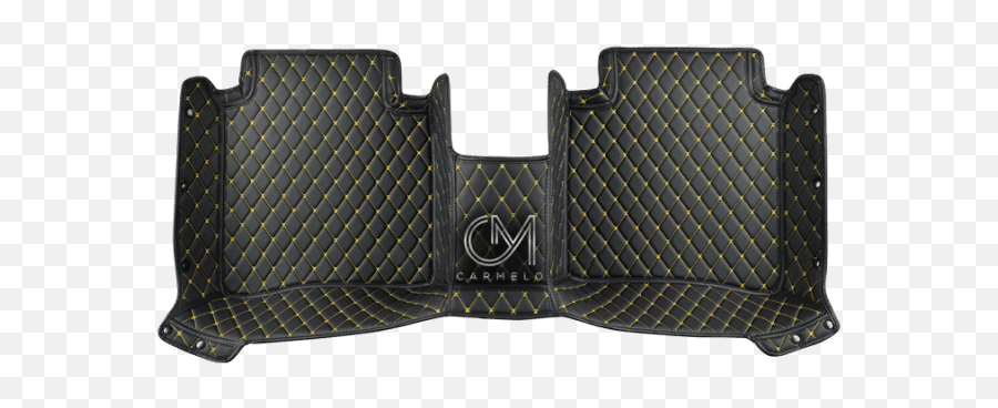 Black And Yellow Luxury Custom Car Floor Mats - Carmelo Car Mats Emoji,Work Emotion Srt4