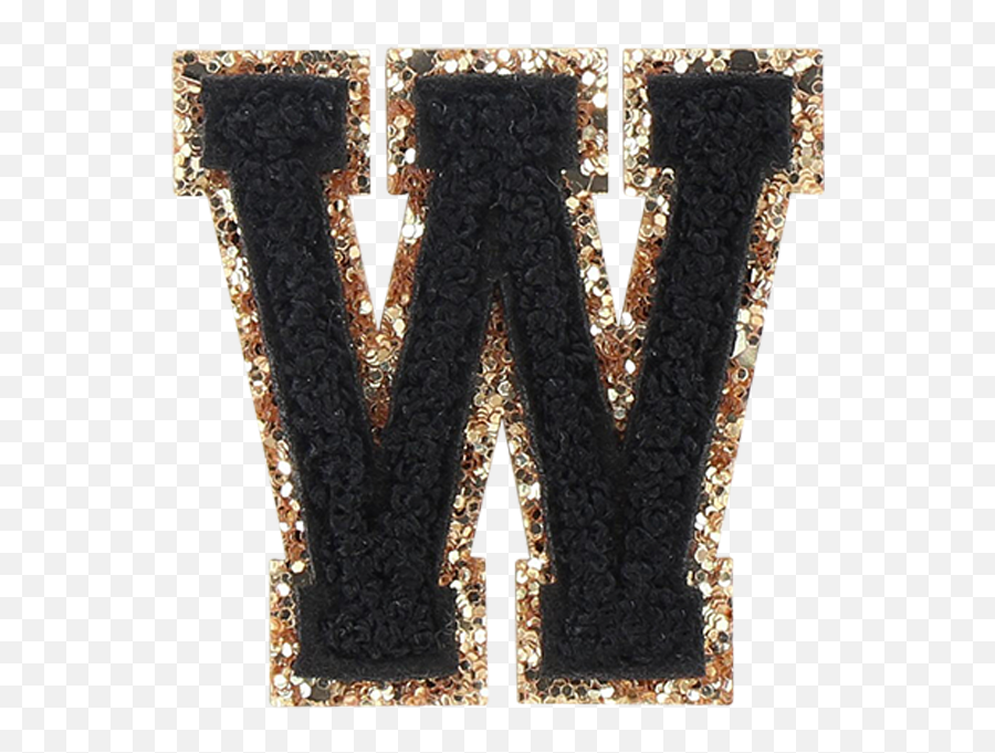 Noir Glitter Varsity Letter Patches In 2021 Varsity Letter Emoji,Really Cute Letters With Emojis