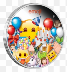 2020 Emoji Celebration 1oz Silver Proof - Coin,Celebration Emoji