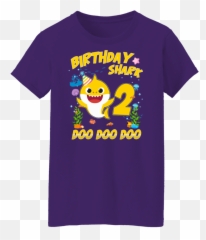 Baby Shark 2nd Birthday Girls Boys 2 Year Old Birthday Shark Emoji,Tshirt Emoji
