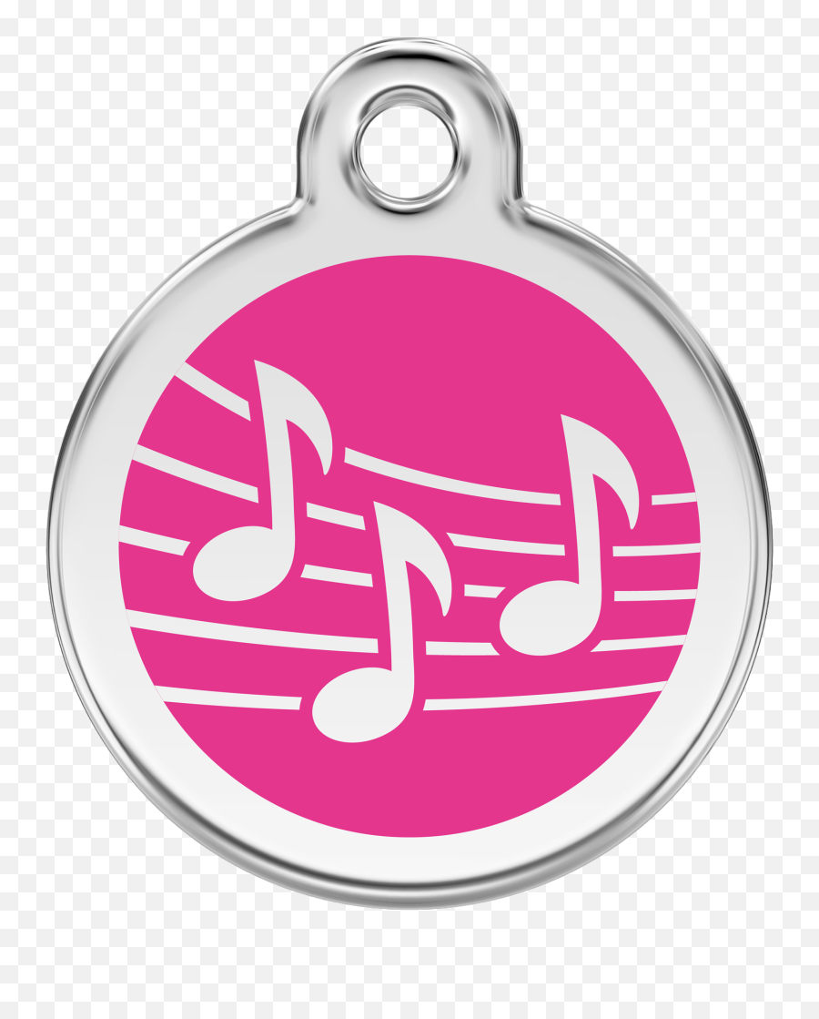 Red Dingo Enamel Tag Music Hot Pink 01 - Muhp 1muhps Emoji,Small Emoji For Musical Notes