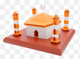 Premium Prayer Hand 3d Illustration Download In Png Obj Or Emoji,:hindu_temple: Emoji
