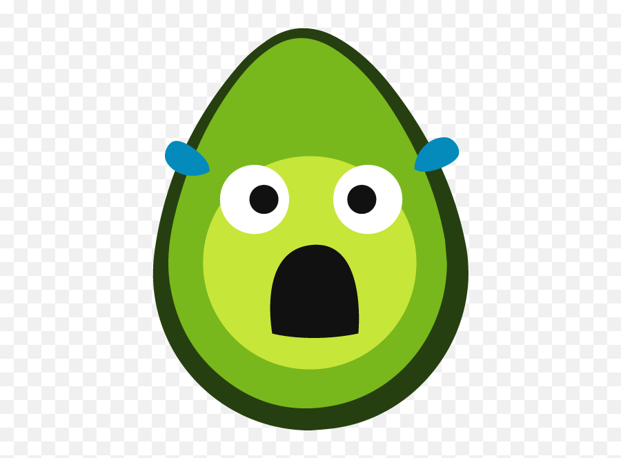 Shook Avocado Clipart - Full Size Clipart 2609850 Happy Emoji,Shook Emoji