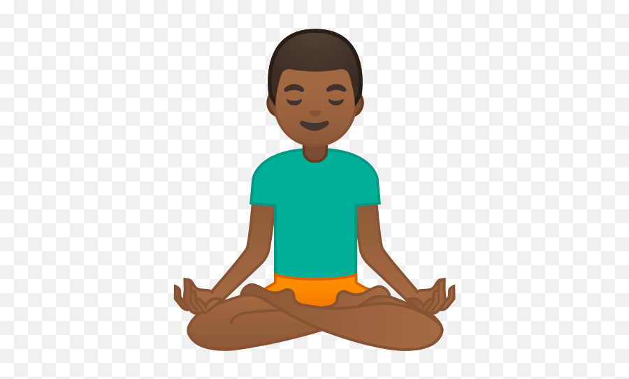 Man In Lotus Position Emoji With Medium - Posição De Lotus Meditação,Lotus Emoji