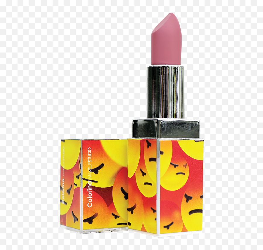 Emoji Matte Lipstick 10 Angry - Girly,Lip Stick Emoji