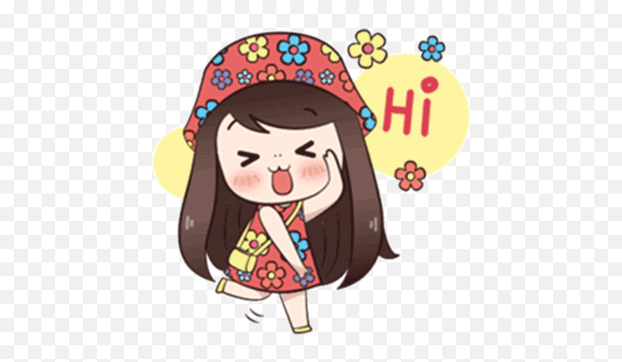 Bloobib Sticker For Whatsapp Emoji,Cutsey Girl Emojis