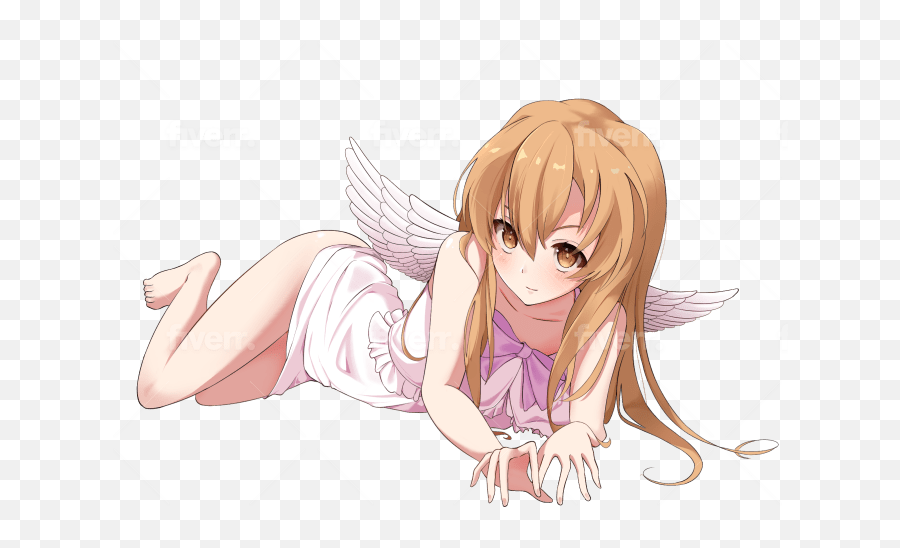Cute Girl In Anime Or Manga Style Sfw - Angel Emoji,Anime Girl Can See Emotions As Colors Action