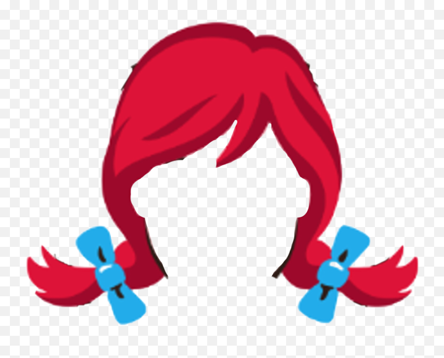 Wendys Hair Sticker By Oh Yea Huh - Wendys Logo Png Transparent Emoji,Hair Fli Emojis