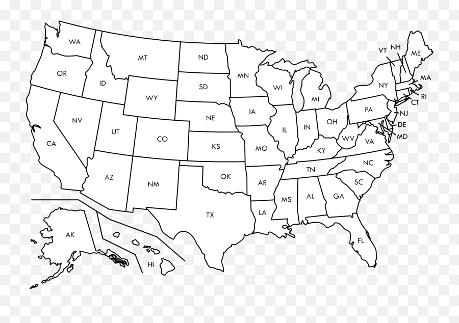 Quickly Learn The 50 Us States And - Empty State Map Emoji,Sonic Screwdriver Emoticon