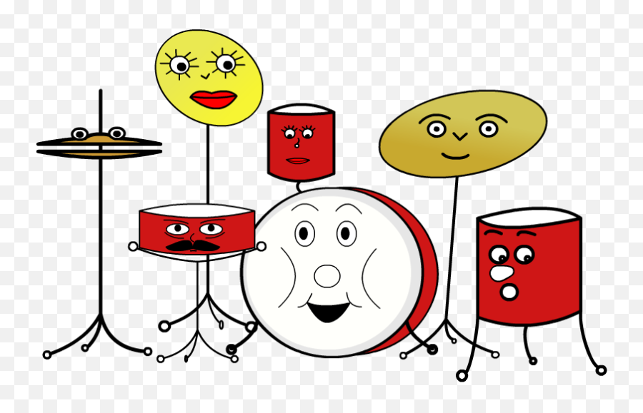 Beat The Bass Drum - Dot Emoji,Drum Circle Emoticon