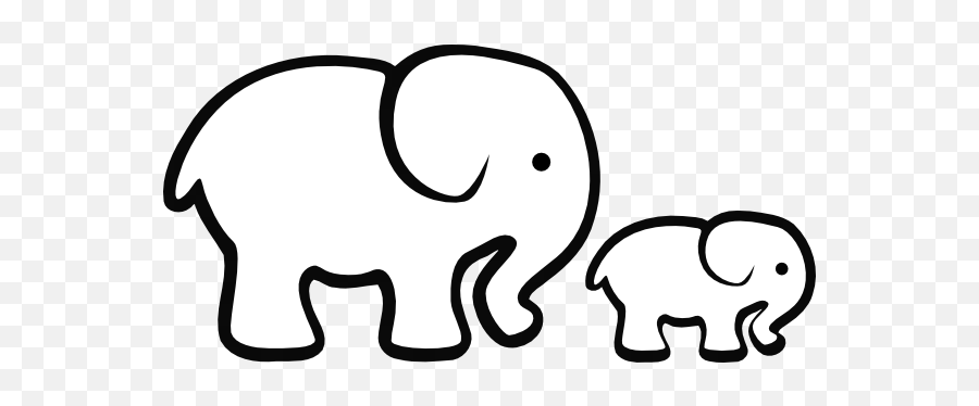 White Elephant Photos Hq Png Image - Cartoon Outline Elephant Emoji,Iphone Emojis Elephant