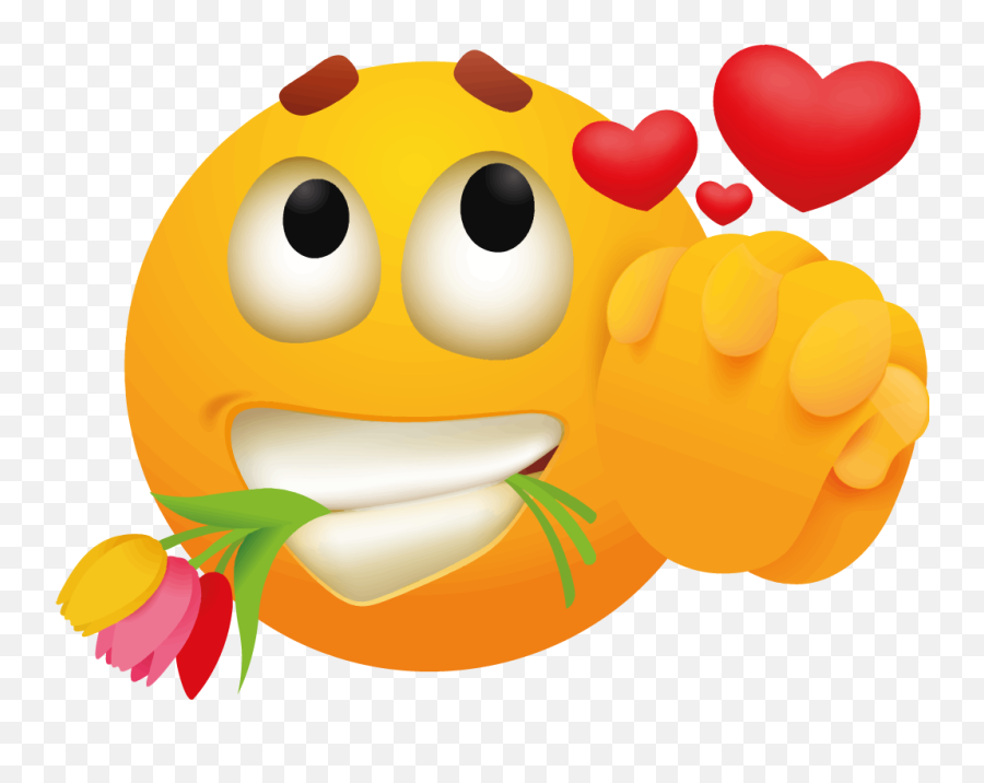 Cute Flower Face Emoji Wallpaper Sticker - Happy,Really Cool Emoji Backgrounds