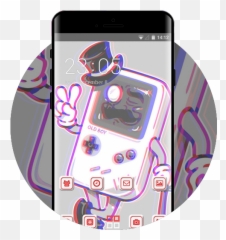 Emotion Theme Gameboy Anaglyph 3d Wallpaper Free Android - Pink Girly Theme Emoji,Emotion Boy Image