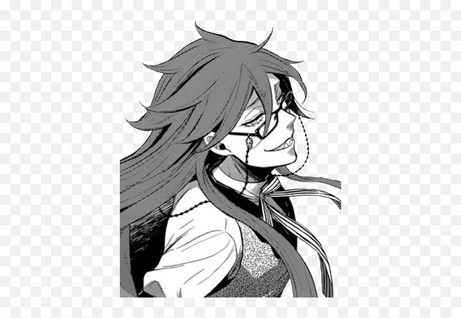 Blackbutler Anime Grellsutcliff Sticker By Sydney - Glitchcore Grell Emoji,Grell Sutcliff Emojis