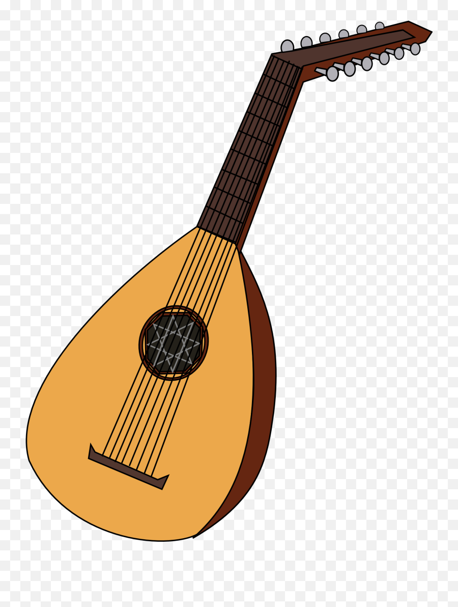 Lute Classical Musical Instrument Drawing Free Image Download - Lute Emoji,Classical Music Ideal Emotion