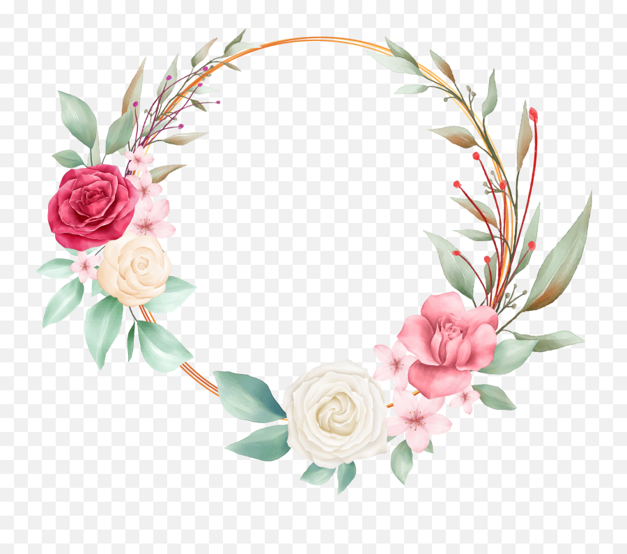 Rose Emoji Transparent - Circle Wreath Roses Png,Rose Emoji Jpg