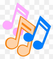 Dark Blue Music Note Png Svg Clip Art - Clip Art Emoji,Girl No Sign Music Notes Emoji Pop